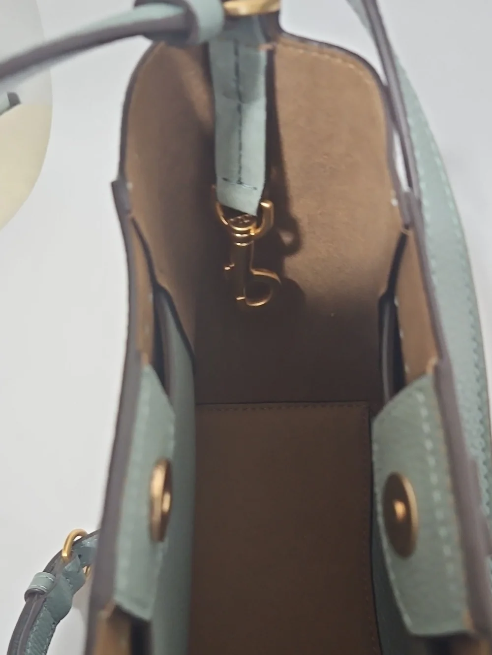 Tory Burch McGraw Small Bucket Bag Artic Blue